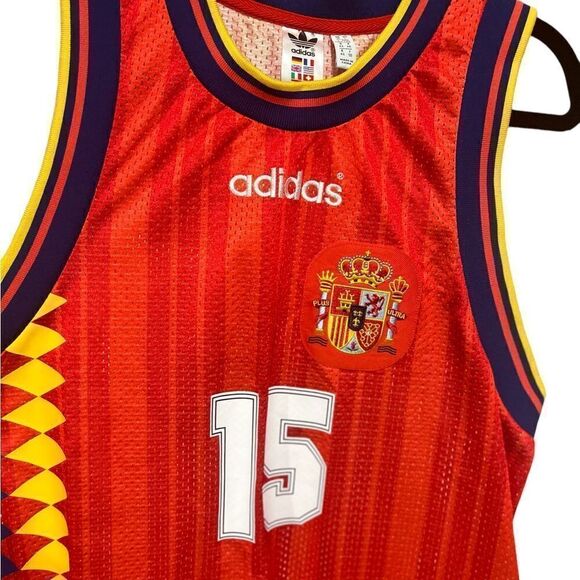 Adidas Originals Red Spain 15 Mesh Jersey Dress - Picture 8 of 10